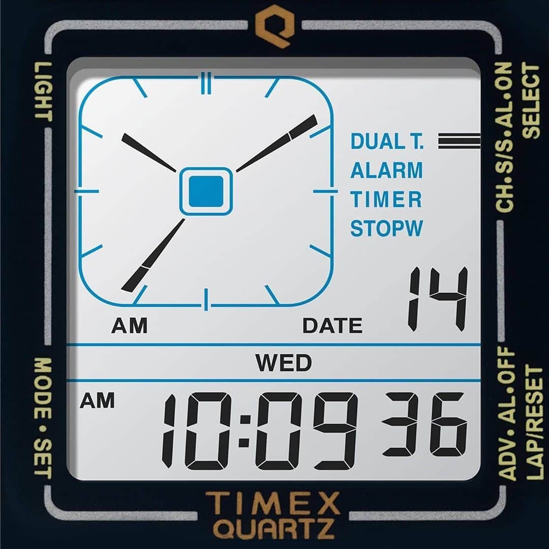 タイメックスさんのインスタグラム写真 - (タイメックスInstagram)「Have your cake and eat it, too. Combining the best of digital technology with #classic analog design.  ⌚: Q Timex Reissue Digital LCA  #timex #wedontstop #digital #analog #watch #qtimex #reissue」10月17日 23時36分 - timex