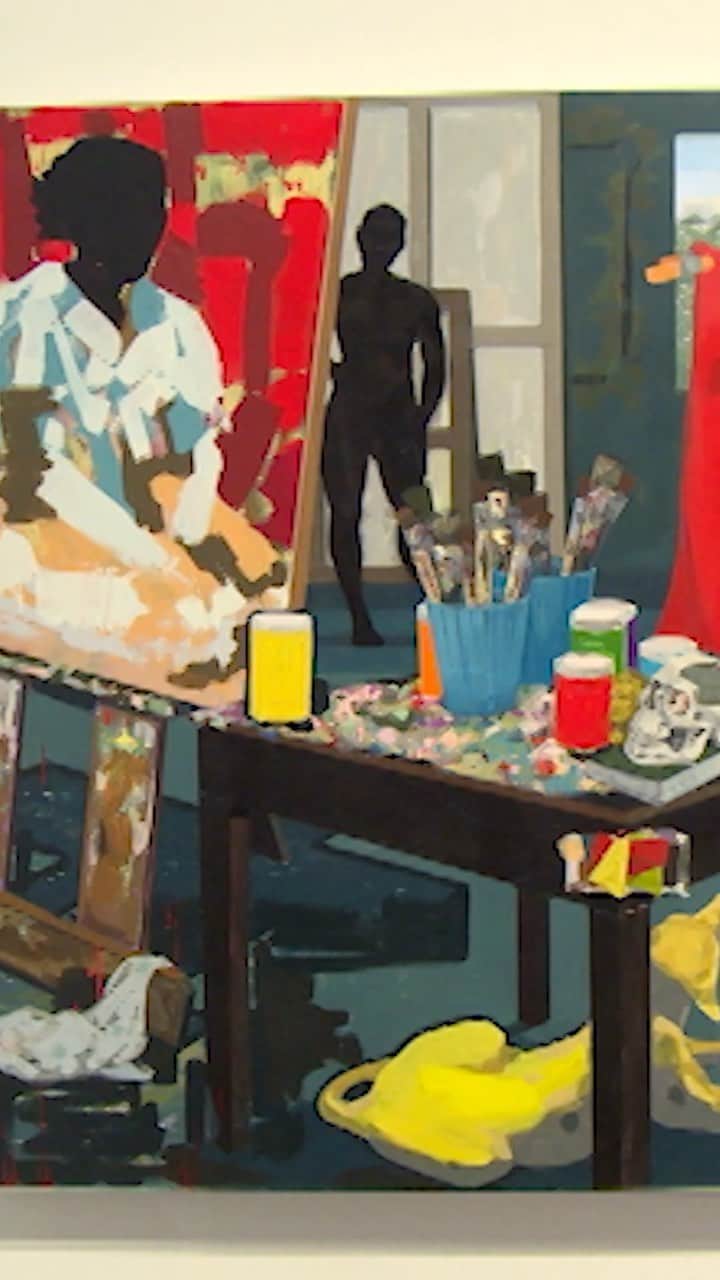 のインスタグラム：「Happy birthday to the one and only #KerryJamesMarshall. ✨⁣⁣ ⁣⁣ Celebrate the artist by revisiting his #MetCollects episode⁣⁣ from 2016. Listen as Marshall describes the intentions and strategies behind his practice and explains the detailed elements within "Untitled (Studio)," which⁣⁣ joined the #MetCollection⁣⁣ in 2014. ⁣⁣ ⁣⁣ Explore Marshall’s piece and more #MetCollects at the link in bio.」