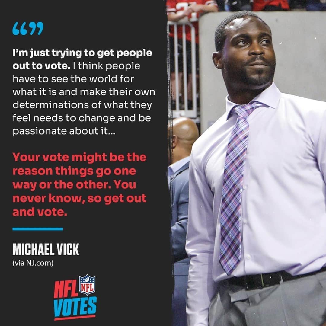 NFLさんのインスタグラム写真 - (NFLInstagram)「"Your vote might be the reason things go one way or the other." #NFLVotes (via NJ.com)⁣ ⁣ Make your voice heard: http://NFL.com/votes」10月18日 0時31分 - nfl