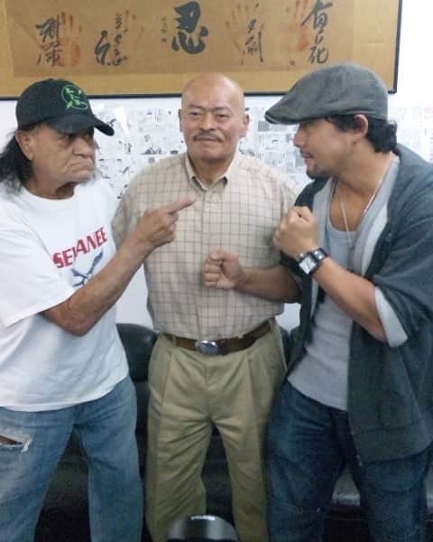 TAJIRIのインスタグラム：「Gypsy Joe vs TAJIRI.  8 years ago.#wrestling #gypsyjoe」