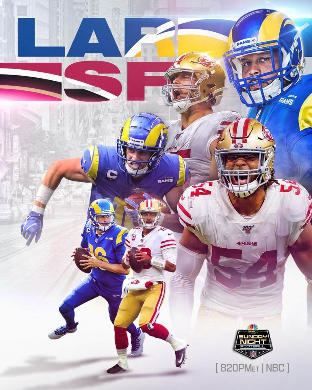 NFLさんのインスタグラム写真 - (NFLInstagram)「@rams. @49ers. Who's winning this California showdown on Sunday night?⁣ ⁣ 📺: #LARvsSF -- TOMORROW 8:20pm ET on NBC⁣ 📱: NFL app // Yahoo Sports app」10月18日 4時00分 - nfl