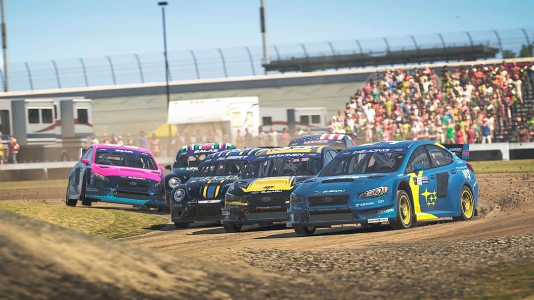 のインスタグラム：「📸 Check out what our sim photographer @byimprov captured today at virtual Atlanta Motor Speedway! 💙💙💙 @iracingofficial @mitchelldejong1 @bobbyzalenski_」