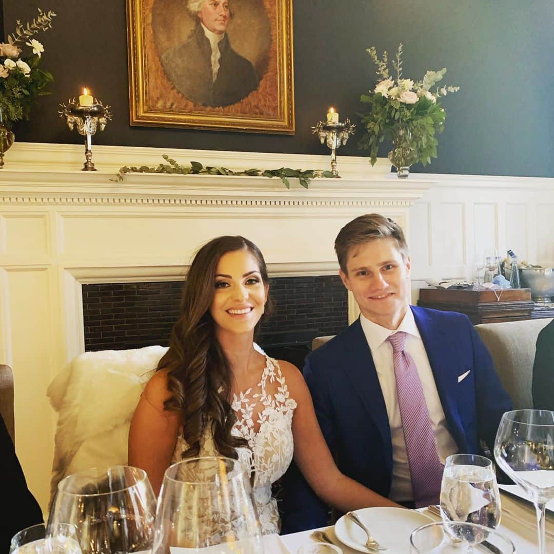 ナタリヤ・ポポワのインスタグラム：「Congratulations to the stunning couple Val, and Maya! 🤵🏼👰🏻 May you always remember the love shared on this special day! Wishing you a lifelong Honeymoon!💕」