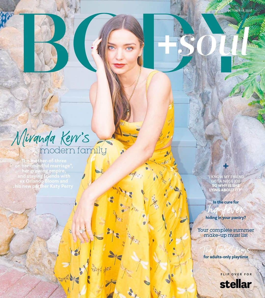 ミランダ・カーさんのインスタグラム写真 - (ミランダ・カーInstagram)「My @bodyandsoul_au cover today 💖 So excited that @koraorganics is now available at all @myer Australia stores and online 🙌 Link in bio to shop and link in my stories to read more 🥰」10月18日 8時29分 - mirandakerr