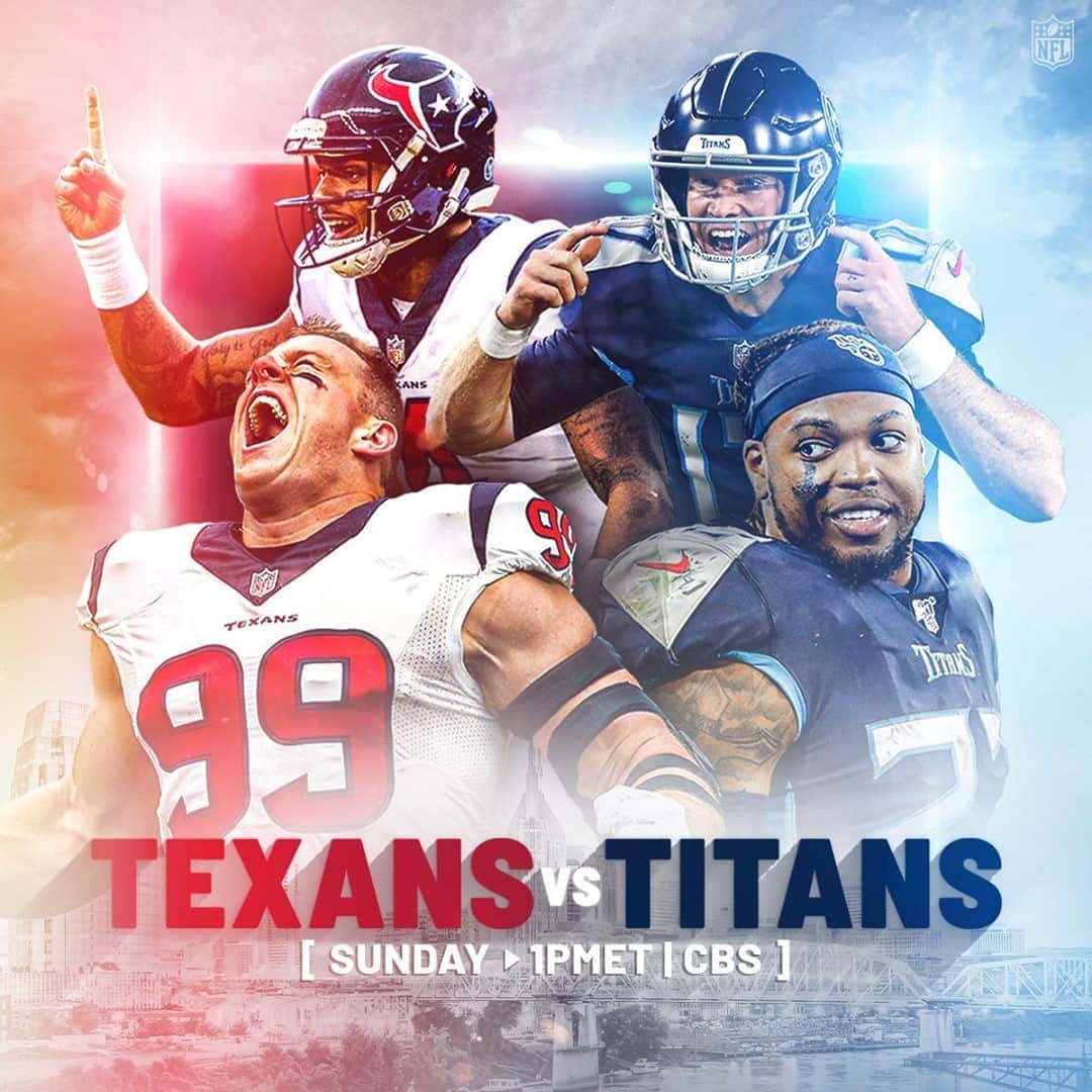 NFLさんのインスタグラム写真 - (NFLInstagram)「The @houstontexans take on the undefeated @titans in an AFC South matchup!⁣ ⁣ 📺: #HOUvsTEN — Sunday 1pm ET on CBS⁣ 📱: NFL app // Yahoo Sports app」10月18日 8時30分 - nfl
