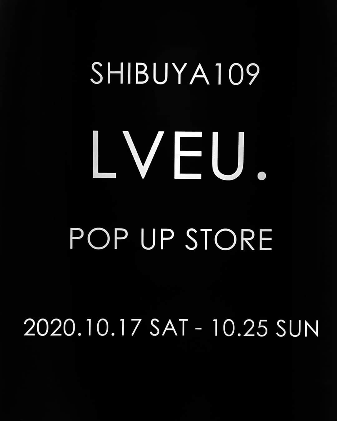 lve_xxxxさんのインスタグラム写真 - (lve_xxxxInstagram)「.﻿ .﻿ @lveu.official ﻿ 𝗦𝗛𝗜𝗕𝗨𝗬𝗔 𝟭𝟬𝟵 𝗣𝗢𝗣𝗨𝗣 𝗦𝗧𝗢𝗥𝗘﻿ ﻿ 初日、2日目と店頭に立たせて頂き﻿ 実際にお客様とお会い出来て﻿ 本当に楽しい時間を過す事が出き﻿ 充実した二日間でした😭🖤﻿ ﻿ お越し頂きました皆様﻿ 本当に有難う御座います🙇‍♀️﻿ ﻿ 実際に商品を手に取って頂き、﻿ 皆様のお声を聞ける機会を頂き﻿ これからの活力になりました☺︎﻿ ﻿ 平日は私はお邪魔出来ませんが﻿ POPUPは25日迄開催しております！﻿ ﻿ 是非お時間御座いましたら﻿ 足を運んで頂けましたら幸いです🙇‍♀️﻿ ﻿ 私は24日、25日の土日に店頭に 再度立たせて頂きます☺︎  お時間ありましたら是非！﻿ 皆様のお越しをお待ちしております🖤﻿ ﻿ 出勤時間に関しましては以前﻿ お知らせ時間帯より変更があると思うので…﻿ ﻿ またストーリー等で﻿ お知らせさせて頂きます☺︎﻿ ﻿ ﻿ 2枚目にお店の雰囲気や販売中の﻿ 商品の雰囲気が伝わればと動画を﻿ 載せております🎥﻿ (手振れ酷くて酔うかも🤮爆)﻿ ﻿ ﻿ ﾊﾞﾀﾊﾞﾀしてて私の📱で撮れなかったので﻿ 一緒にお写真撮って下さった方﻿ 📸DMで送ってくださーい🙈﻿ ﻿ 嗚呼、充実感！﻿ 今夜は泥の様に眠れそうです😂💤笑﻿ ﻿ ﻿ ﻿ #LVEU #POPUPstore #SHIBUYA﻿ #SHIBUYA109」10月18日 19時54分 - lve_xxxx