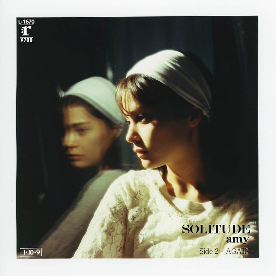 エイミーのインスタグラム：「念願の明菜ちゃんオマージュ👏 ジャケットバージョン💿  #中森明菜 #solitude #北ウィング #難破船」