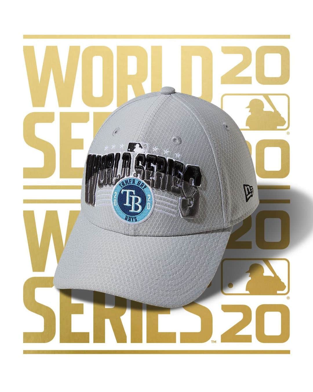 ニューエラ・キャップのインスタグラム：「The Tampa Bay Rays are World Series bound! Link in bio to shop the Official Locker Room 39THIRTY . @raysbaseball」