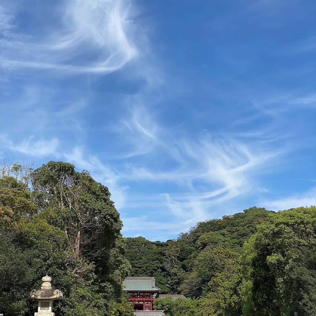 木原さとみさんのインスタグラム写真 - (木原さとみInstagram)「#雲　が不思議 久しぶりに青空見えると嬉しいね。」10月18日 14時30分 - satop0704