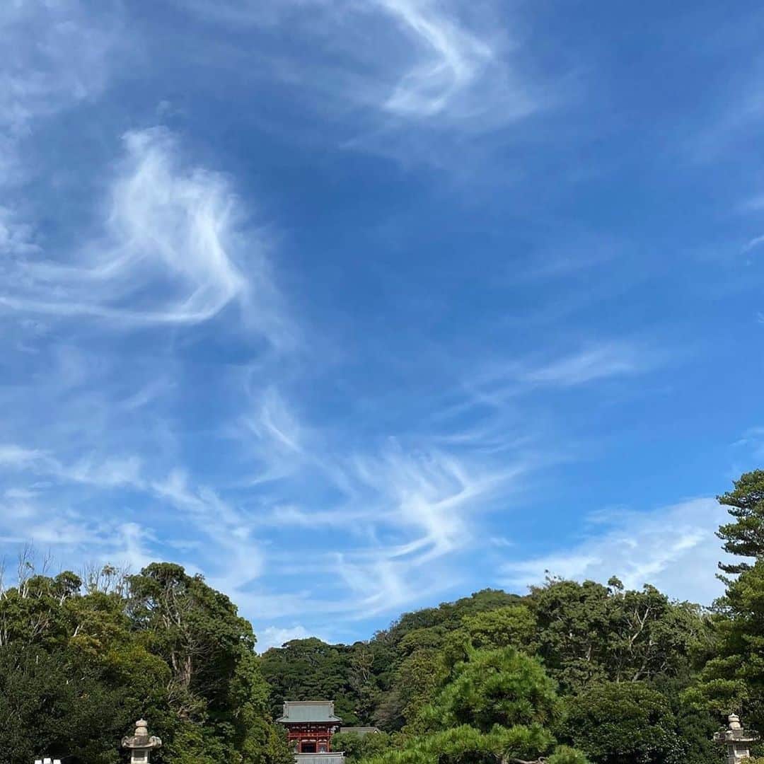木原さとみさんのインスタグラム写真 - (木原さとみInstagram)「#雲　が不思議 久しぶりに青空見えると嬉しいね。」10月18日 14時30分 - satop0704