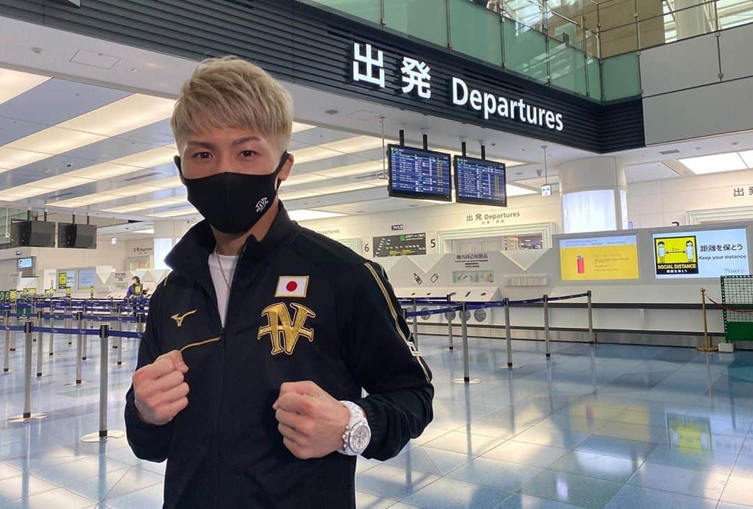 のインスタグラム：「それでは！！  11月1日(日本時間)10：30〜 WOWOWプライムにて生中継なのでテレビの前からパワー送って下さいな👍🏻」