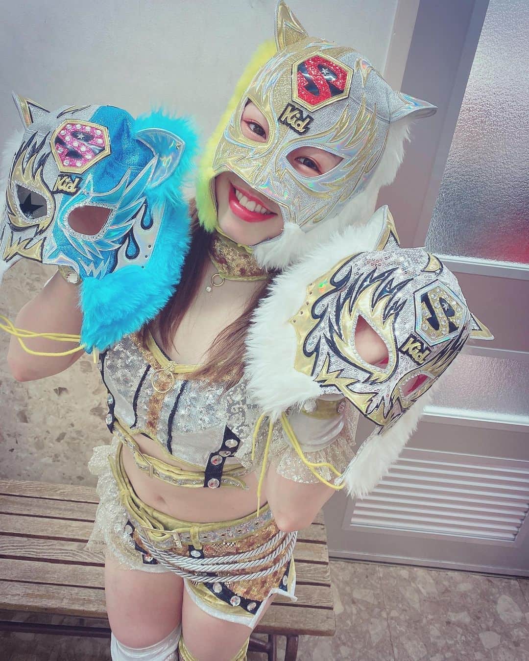 女子プロレス スターダム スターライトキッド 実使用マスク