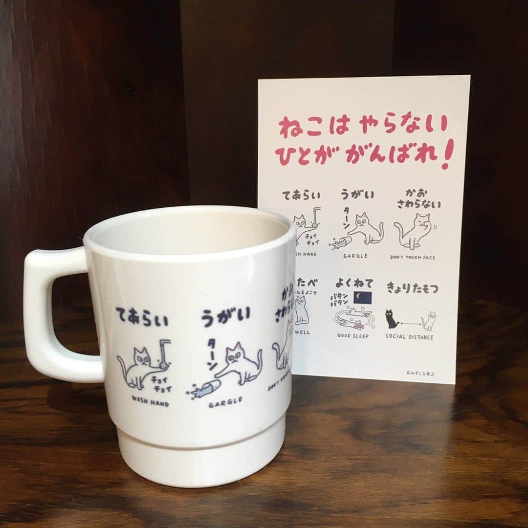 みずしな孝之のインスタグラム：「【本日23:59まで】 ねこまつりで販売してました やらないねこのプラスチックマグカップですが、 さきほど最後の納品をしてきましたので、 これが売り切れたら完売となります（増産の予定なし）。 オンラインショップでの通販 本日23:59までとのことなのでよろしければ！  王冠印雑貨店オンラインショップ http://zakkaya.oukanjirushi.com」