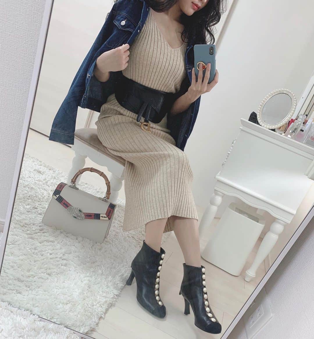 鳴海そらのインスタグラム：「毎日スーツと実習着やから私服で出かけられるだけでうれしい😢💗 . . . #今日のコーデ #stellatokyo @stella_tokyo.jp」