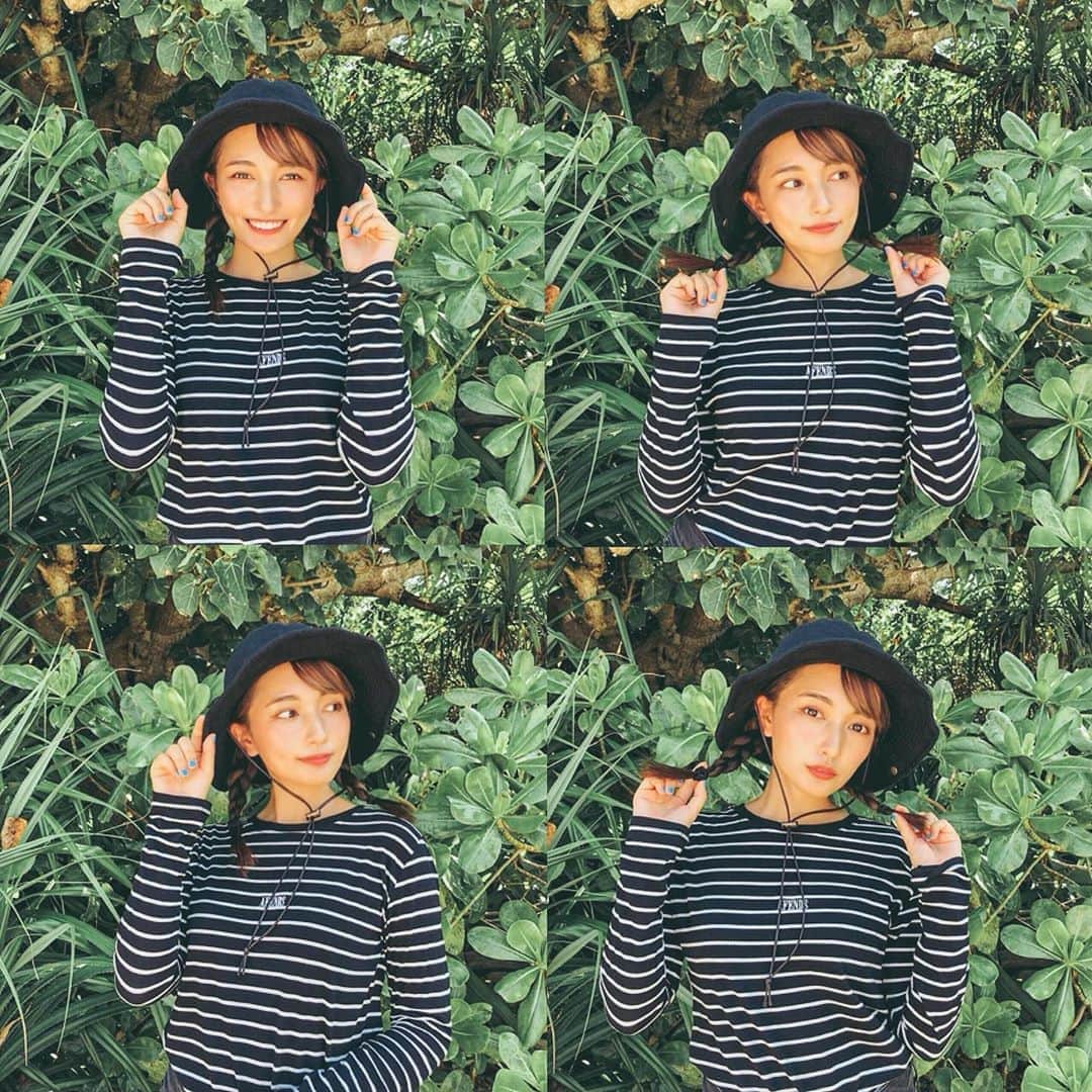 七原月乃のインスタグラム：「👧🏽🌞🌳🌿👒」