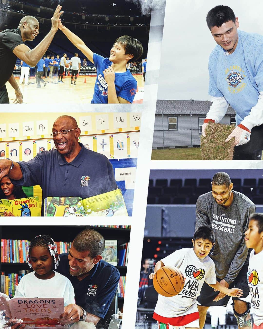 NBAさんのインスタグラム写真 - (NBAInstagram)「Today, @nbacares celebrates 15 years of supporting people and communities around the world. ❤️」10月19日 5時24分 - nba