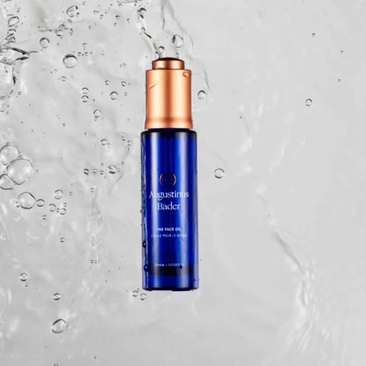 のインスタグラム：「Our newest #SaksBeauty obsession? The @augustinusbader Face Oil. The restorative formula is infused with Professor Bader's proprietary Trigger Factor Complex, which repairs the skin, reduces hyperpigmentation and reinforces the skin barrier.」