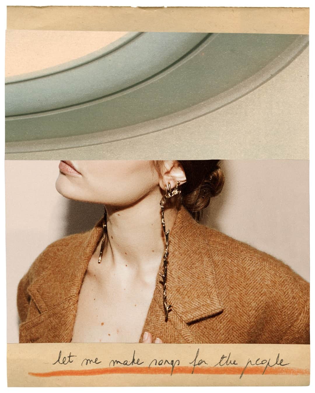 のインスタグラム：「The #CHLOEfw20 collage series: figurative expressions of femininity. Artwork by @KatrienDeBlauwer: “I was struck by the colours and details of the clothes and the cinematographic atmosphere, but especially by the voice of Marianne Faithfull reading timeless poetry.”  Discover new arrivals in boutiques and on chloe.com  #CHLOEvoices #CHLOE」