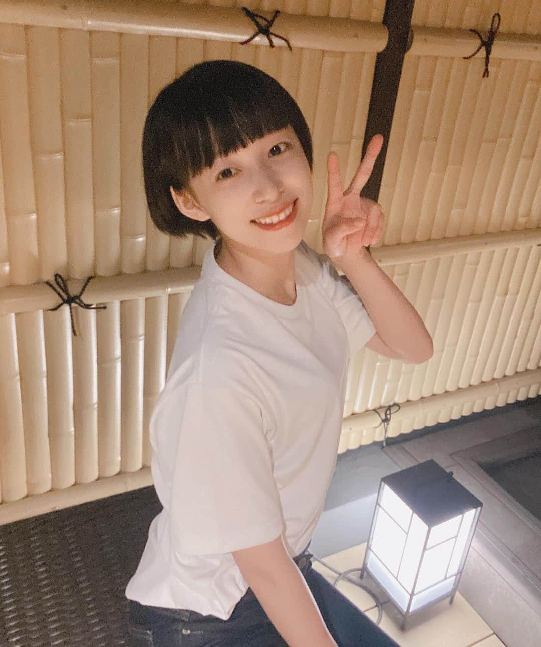 坂田莉咲のインスタグラム：「髪ばっさりいきましたー🌱 　#ショートカット」