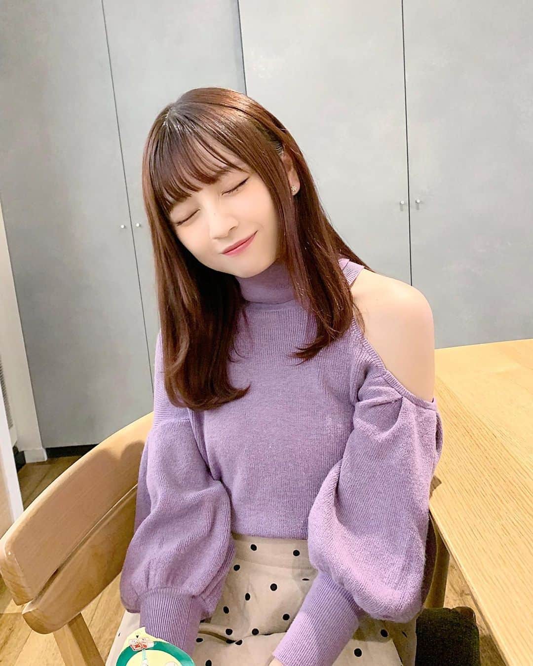 廣川奈々聖のインスタグラム：「今日もお疲れさまでした﻿ 明日からまた頑張る！🐿﻿」