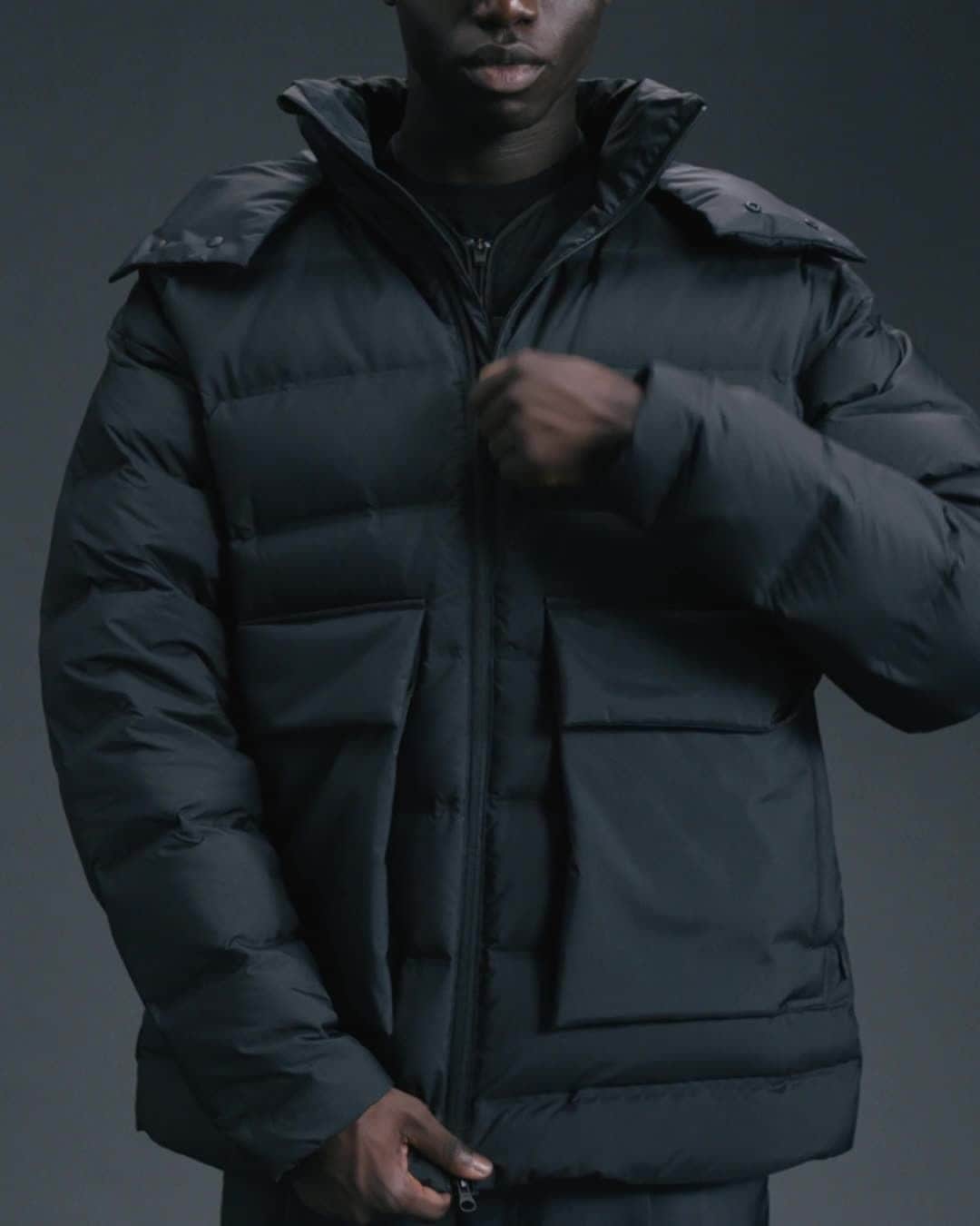 ワイスリーのインスタグラム：「Y-3 Classic Puffy Jacket. Y-3 Fall/Winter 2020 Collection. --- #adidas #Y3 #YohjiYamamoto Discover the collection at adidas.com/y-3」