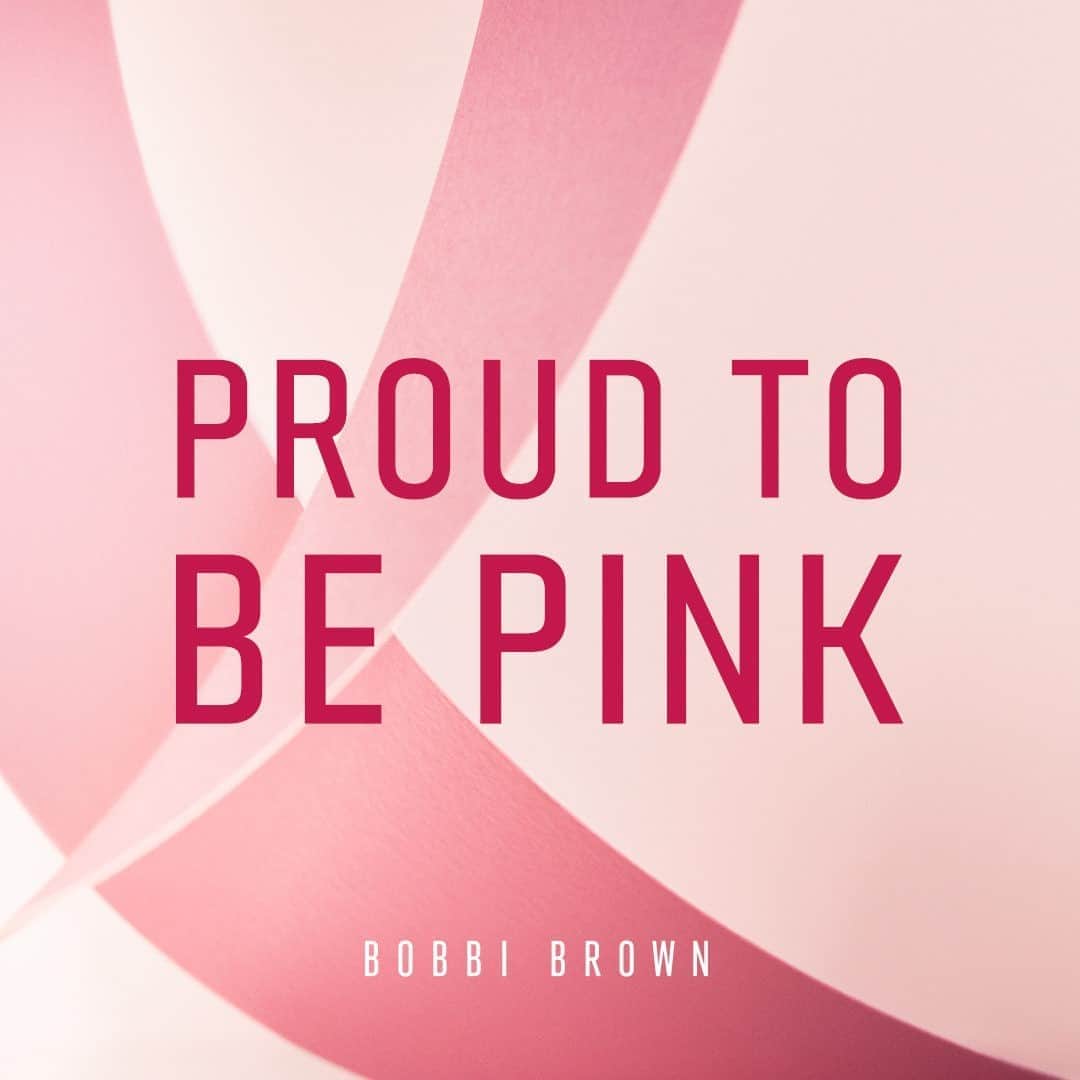 のインスタグラム：「Pink is for powerful women. Pink is for hope. Pink is for a breast cancer-free world.  Say it with us: the #TimeToEndBreastCancer is now.  Visit bobbibrown.com to learn more and join us in our fight.  #bobbibrown #pinkswithpurpose #powerfulpinks #timetoendbreastcancer #pinkribbon #breastcancerawareness」