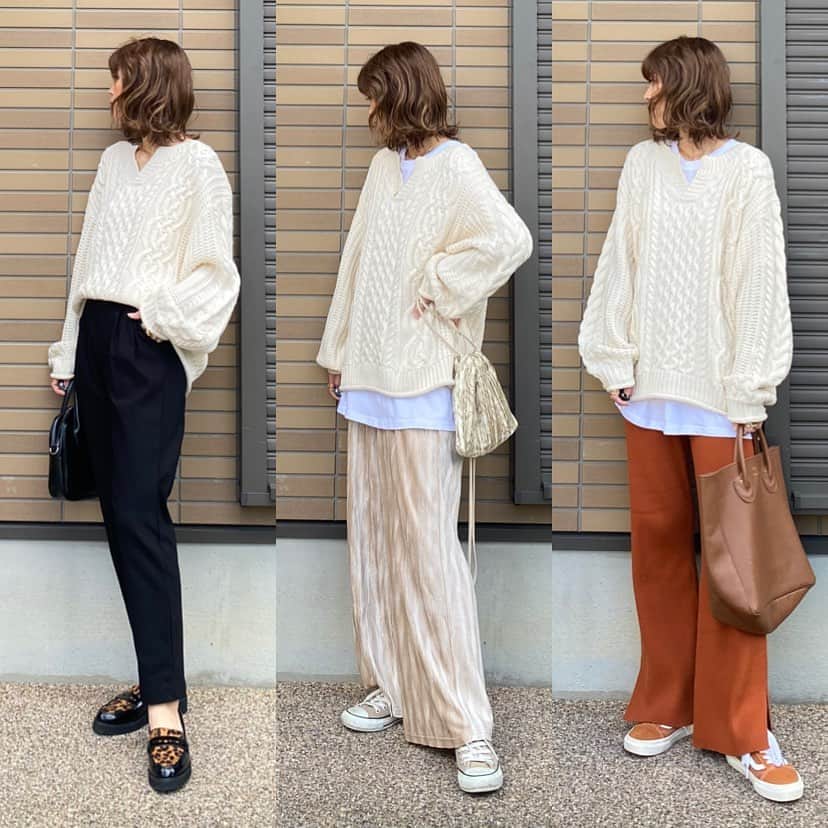 miho.a.nicoさんのインスタグラム写真 - (miho.a.nicoInstagram)「コーデの記録😊 ・ @cotorica.official の#バルキーキーネックニット 🧶 キーネックとお袖のボリュームが可愛い💕 @zozotown では¥1500クーポン出てます✨ ・ ・ tops#COTORICA#コトリカ @cotorica.official  ・ ・  #fashion#ootd#outfit#code#coordinate#style#stylepoint#instafashion#instagood#instalike#ファッション#コーディネート#コーデ#プチプラ#プチプラコーデ#今日の服#今日のコーデ #ママコーデ#パンツコーデ#シンプルコーデ#秋コーデ#きょコ#いつコ#キーネックニット#キーネック#袖ボリューム」10月18日 23時12分 - miho.a.nico