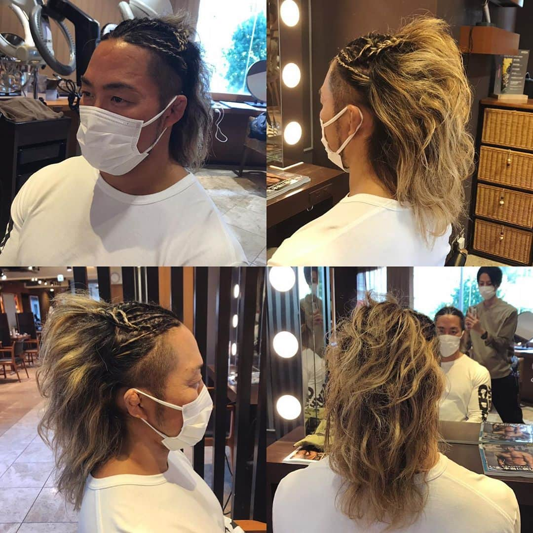 棚橋弘至さんのインスタグラム写真 - (棚橋弘至Instagram)「#hairstyle G1最終日 #おでこ #おでこ出すのは四年に1回」10月18日 23時18分 - hiroshi_tanahashi