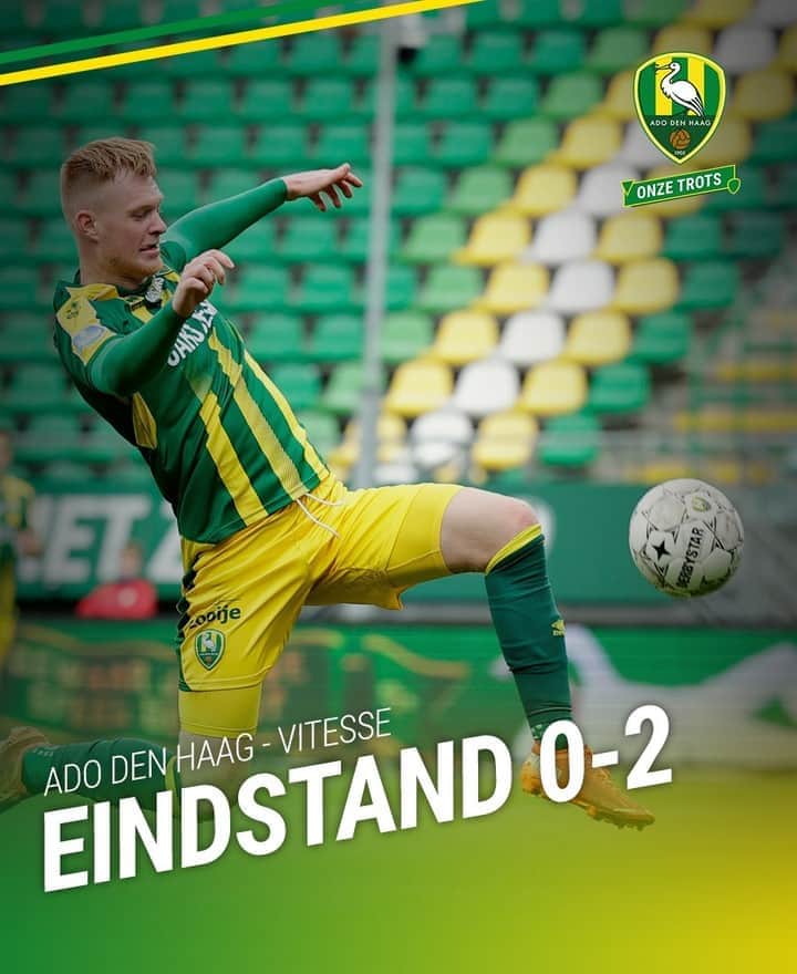 ADOデン・ハーグさんのインスタグラム写真 - (ADOデン・ハーグInstagram)「ADO Den Haag verliest met 0-2 van Vitesse. 😞」10月18日 23時25分 - adodenhaag