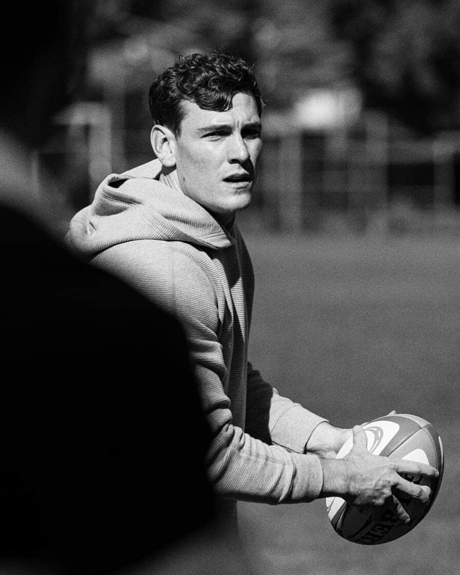のインスタグラム：「Drawn to Rugby's deep-rooted traditions and distinctive style, our latest editorial takes inspiration from the league uniforms and practice wear worn by professional and collegiate players throughout history. ​ ​View online at reigningchamp.com」