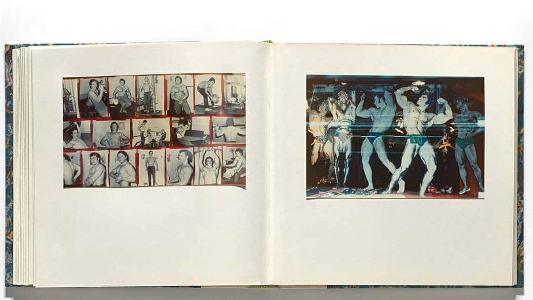 ニューヨーク近代美術館のインスタグラム：「Starting the day off strong with #LuigiGhirri 💪  In 1975, the Italian photographer donated a unique representation of his work to MoMA—a hand-bound album of 111 photographs titled “Paesaggi di cartone,” or Cardboard Landscapes, to MoMA. The volume was then deposited in the photography department’s collection, where it remained, out of sight, for nearly four decades.  A new luxe facsimile edition from @momadesignstore, identical to the original album in all essential details, makes Ghirri’s singular, all but unknown album available to the public for the first time.  Get your copy today at the link in our bio.」
