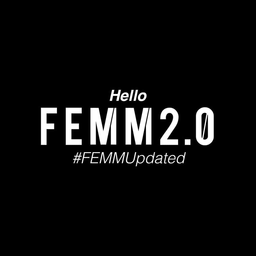 FEMMさんのインスタグラム写真 - (FEMMInstagram)「. Goodbye FEMM 1.0 Hello FEMM 2.0 #FEMMUpdated」10月19日 0時00分 - femm____