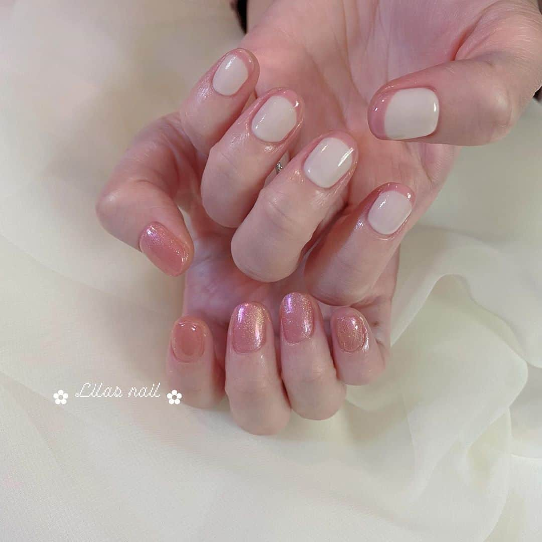 makoさんのインスタグラム写真 - (makoInstagram)「* 桃色マグネット可愛い...🍑♡ #girlynail #ガーリーネイル #ミラーネイル #glitternail #젤네일 #젤네일아트 #젤네일전문 #フレンチガーリー  #ギンガムチェック #ギンガムチェックネイル #オーダーチップ #ブライダルネイル #ワイヤーネイル  #セルフネイル #스누피네일아트 #さくらんぼネイル #ちょうちょネイル #蝶々ネイル #ヴィンテージネイル #水滴ネイル #オーロラネイル #フレンチネイル」10月19日 0時15分 - mkxxxbaby