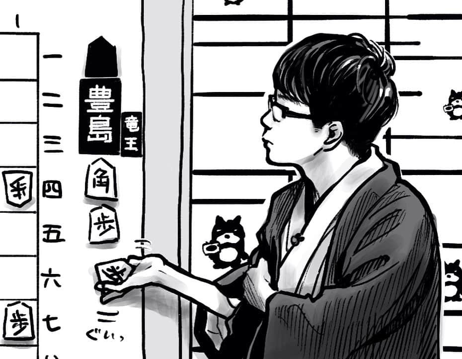 久保ミツロウのインスタグラム：「ずっと仕事で描いている絵は見せられなくてすいません。 完全にfoodstagramのアカウントになっていますが、仕事とは一切関係ない息抜きで描いているイラストを今回まとめました。 同じ絵は私のTwitterでは既にアップしております。ご注意ください。  “将棋棋士”の似顔絵です。 日本には個性的な棋士がいっぱいいて、とても面白いです。 黒髪で眼鏡をかけた男性を昔から沢山描いてきましたが、改めて大変良いものですね。大変大変良い。知ってたけど。着物も良い。  仕事とは関係無いジャンルの魅力に触れられて、とても刺激になります。 自分の仕事✍🏻も、負けないぐらい魅力的なものをいっぱい詰め込んで、引き続き頑張っていこうと思います🌬⛸⛸」