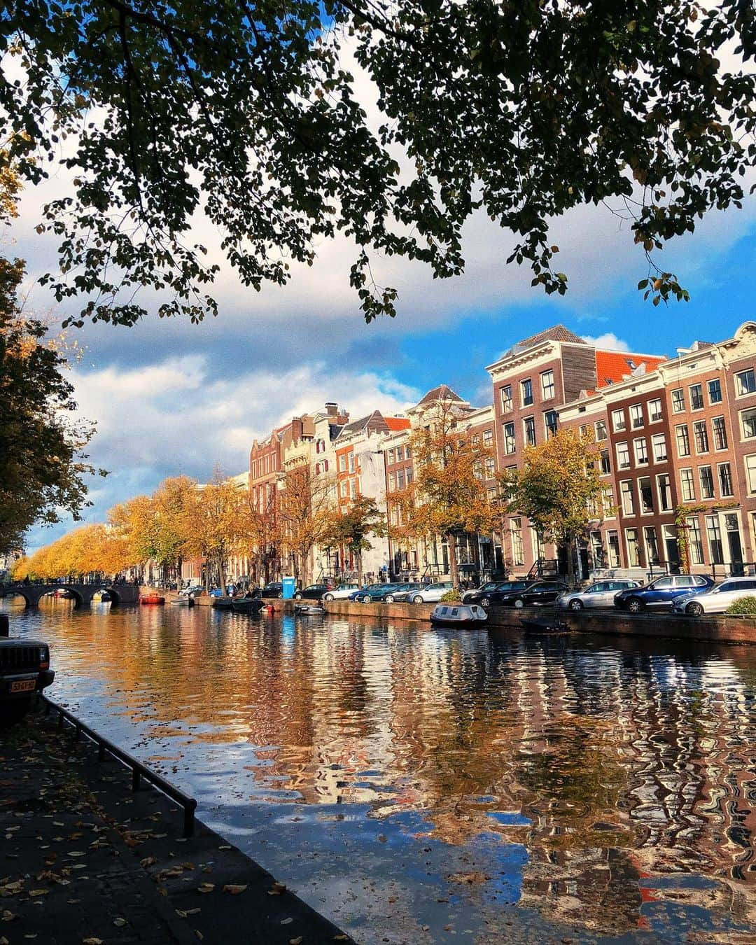 アンディー・トレスさんのインスタグラム写真 - (アンディー・トレスInstagram)「Sunday walk with my love on this beautiful Autumn day 🍂 #amsterdam」10月19日 0時49分 - stylescrapbook