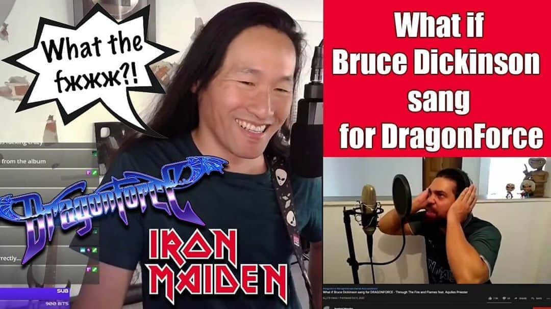 DragonForceさんのインスタグラム写真 - (DragonForceInstagram)「Video: What if #brucedickinson of #ironmaiden sung on #dragonforce through the fire and flames? Reaction video, link on bio.」10月19日 1時02分 - dragonforcehq