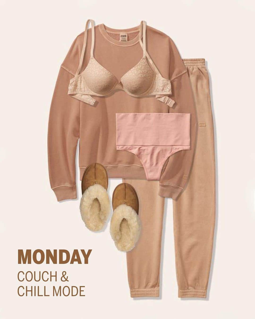 Victoria's Secret PINKさんのインスタグラム写真 - (Victoria's Secret PINKInstagram)「Get ready for the week ahead with 5 days of Wear Everywhere Bras & cute looks to wear ‘em with 💁‍♀」10月19日 2時07分 - vspink