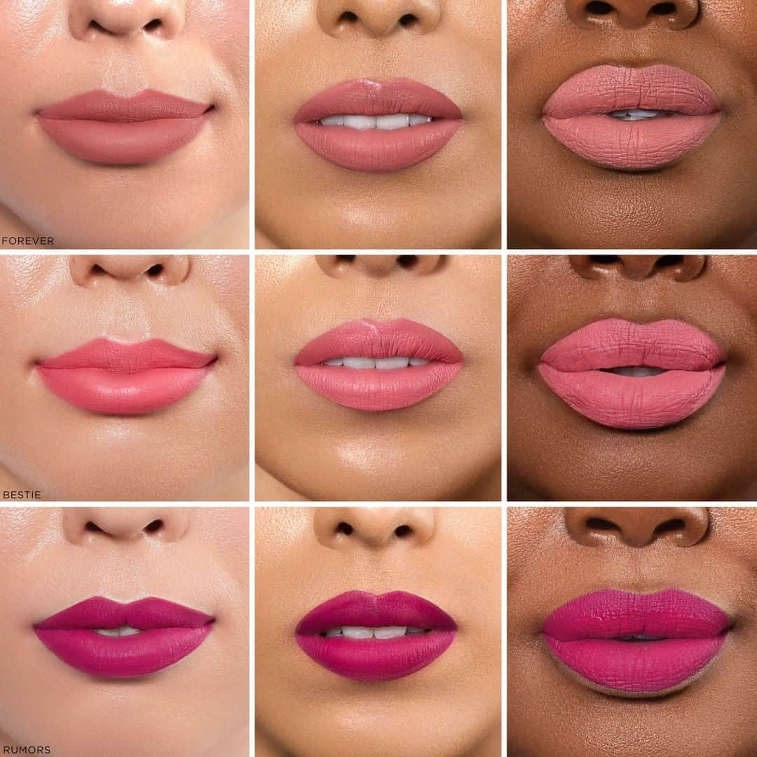 Motives Cosmeticsさんのインスタグラム写真 - (Motives CosmeticsInstagram)「Today’s big decision: which shade to wear of our NEW Liquid Lipsticks💄?!   Top row: FOREVER Middle row: BESTIE Bottom row: RUMORS   Tap to shop our new Liquid Lipstick💋 with a long-lasting, cushiony formula that is infused with nourishing ingredients to help keep lips soft and hydrated. . . . . . #motivescosmetics #motives #makeup #beauty #makeupartist #mua #girlboss #entrepreneur #beyourownboss #everydaymakeup #naturalmakeup #lips #liquidlipstick #mattelips #mattelips #liquidlip」10月19日 3時00分 - motivescosmetics