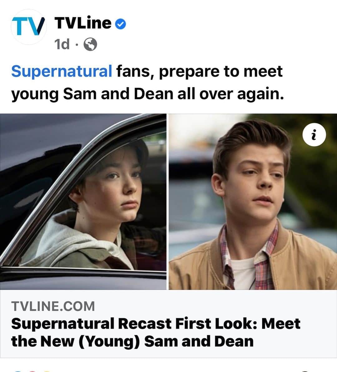 クリスチャン・マイケル・クーパーのインスタグラム：「Thanks TV line for the new article on the young Winchester’s. @tvline @cw_supernatural #spn #supernatural #spnfamily #youngwinchesters #Sam #Dean Link to article in bio 👆🏻」
