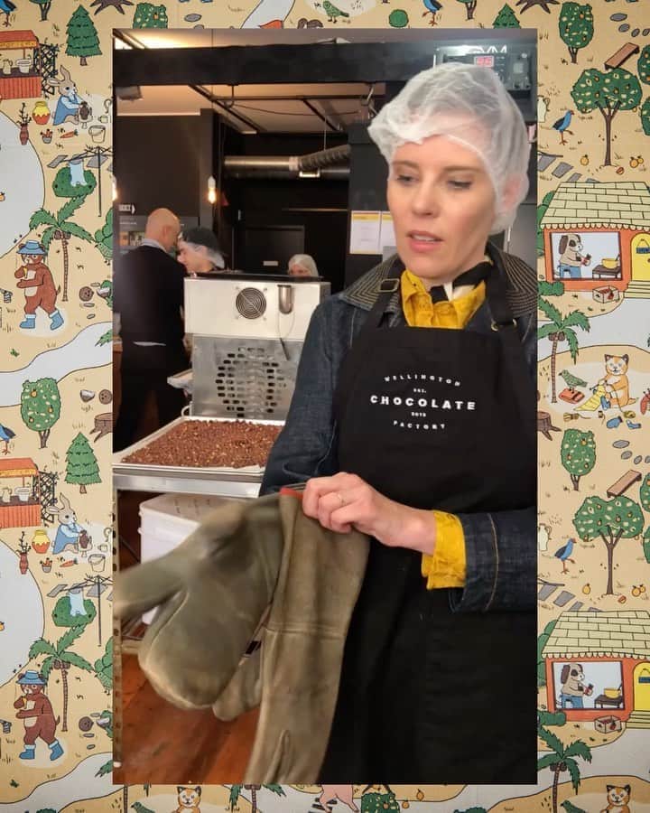 カレンウォーカーのインスタグラム：「Karen and the @WellingtonChocolateFactory // Karen takes us through the delicious process of making the @wellingtonchocolatefactory x @karenwalker collab, part 1.」