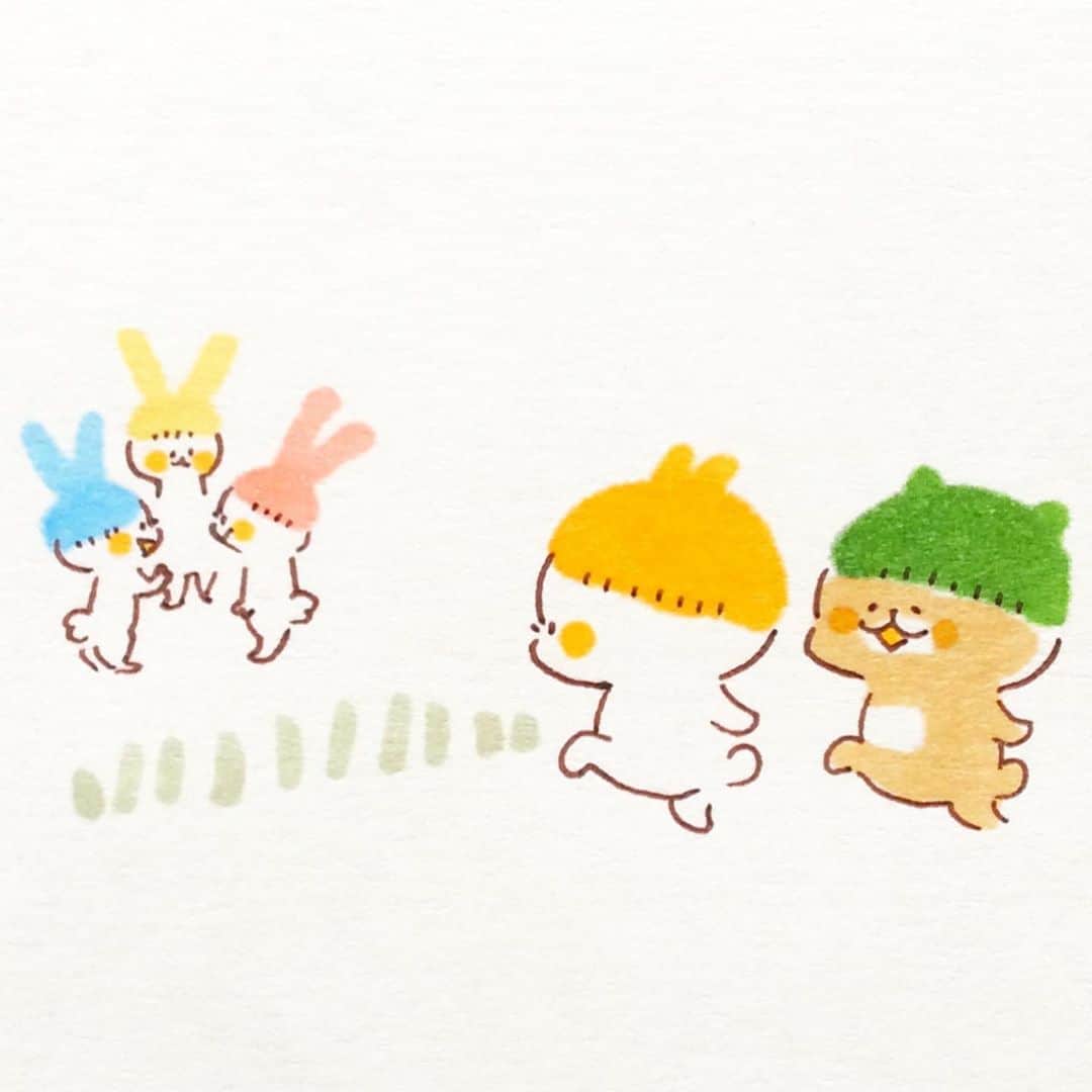 のインスタグラム：「カスタマイズ #毛糸の帽子#beanie#イラスト#illustration#くまはは#くまさん#ウサギタケ#usagitake」