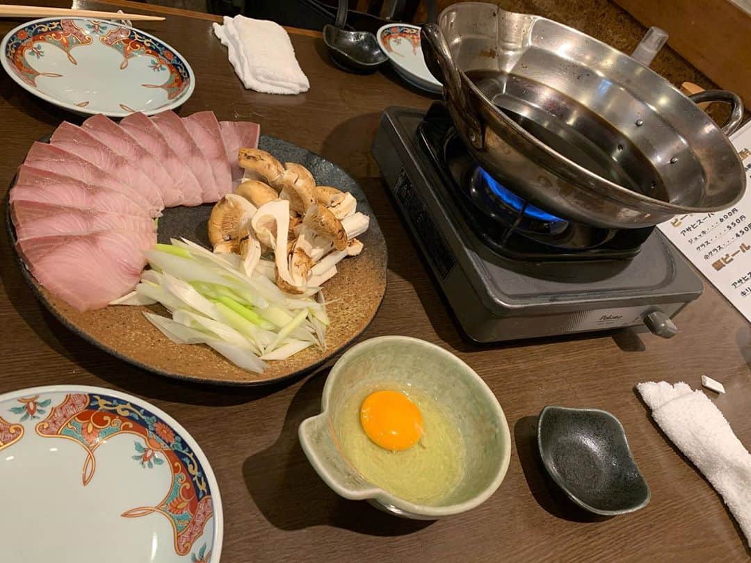 忍成修吾のインスタグラム：「今年も行けた~‼️鰤しゃぶスキ🥘 本当美味しい😭最高~」