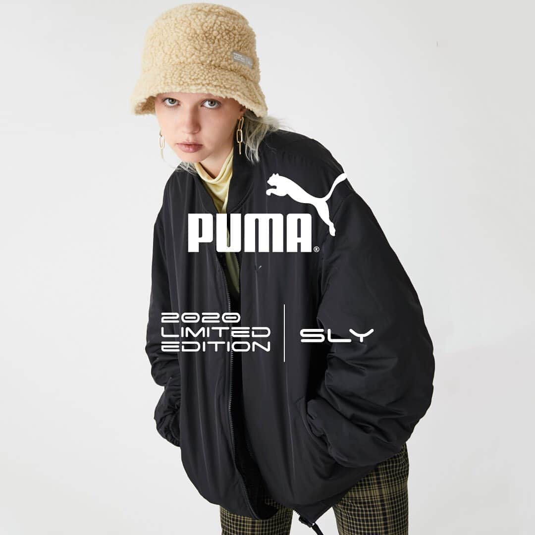 のインスタグラム：「PUMA x SLY 2020 AW COLLECTION ———————————————————ㅤㅤㅤ 全国のSLY店舗・The SHEL'TTER TOKYO表参道原宿店・WEBSTORE・ZOZOTOWNにて販売中。 ——————————————————— #PUMAxSLY #SLY #PUMA」