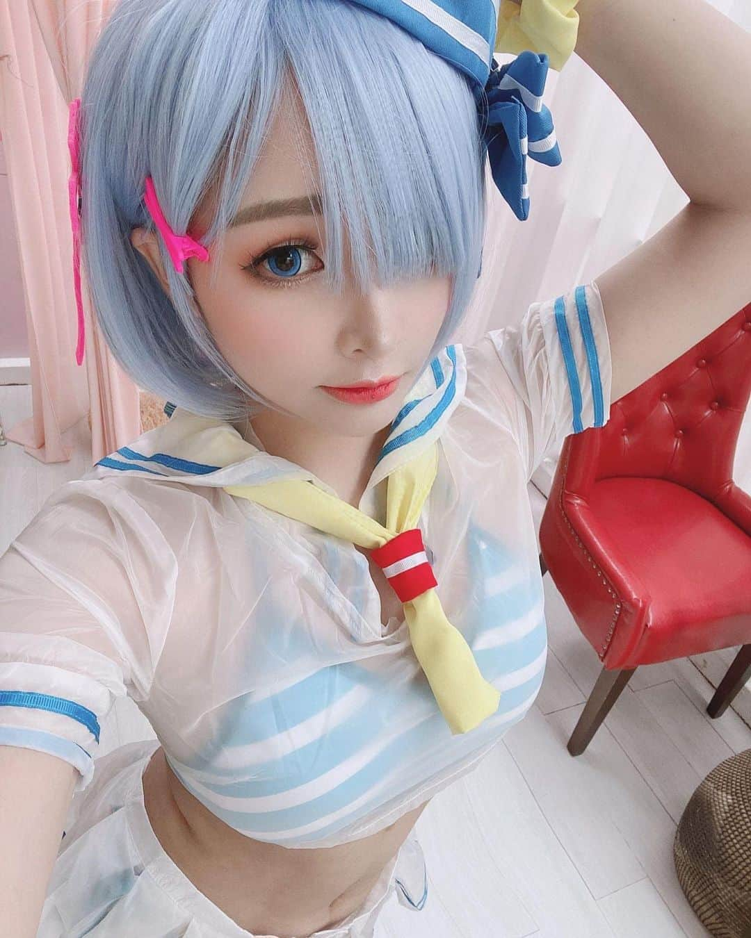 ミミちゃんさんのインスタグラム写真 - (ミミちゃんInstagram)「Rem is one of my waifu i love :> this is my photoshoot last week xd xd #cosplay #cosplaygirl #cosplayer #remcosplay #remcosplayer #rezero #rezerostartinglifeinanotherworld #rezerocosplay #rezerocosplayer #sexy #thicc #thiccthigh」10月19日 13時56分 - mimichan.259