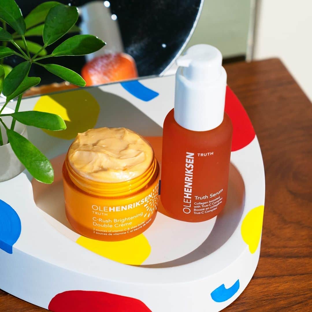 のインスタグラム：「Name a brighter duo, we'll wait 😉 Our new & exclusive Bring on the Bright Duo includes a full-size Truth Serum + C-Rush Brightening Double Crème for 40% off (a $96 value for $57). Need these two in your life? Tap this post to shop this set on OLEHENRIKSEN.com 😍 - Price as marked. Ends 10/21/20. While supplies last.」
