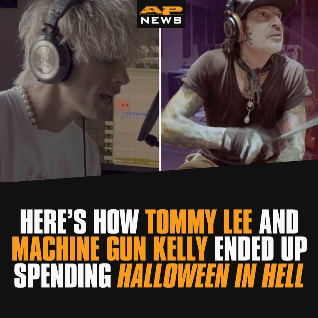 Alternative Pressさんのインスタグラム写真 - (Alternative PressInstagram)「EXCLUSIVE: @machinegunkelly, @tommylee, @24KGoldn, @ianndior, @danadentata and @phem open up on the immsersive horror-musical podcast ‘HALLOWEEN IN HELL’ from @audioupmedia's CEO @jinglejared⁠ LINK IN BIO⁠ .⁠ .⁠ .⁠ #halloweeninhell #machinegunkelly #mgk #tommylee #24kgoldn #ianndior #danadentata #phem #audioupmedia #halloweeninhellmusical #musicalpodcast #halloweenpodcast #altpress #alternativepress」10月19日 23時42分 - altpress