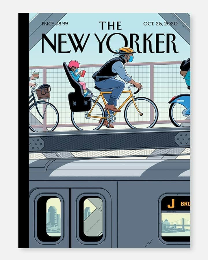 The New Yorkerさんのインスタグラム写真 - (The New YorkerInstagram)「"I love that more people are discovering cycling," this week's cover artist @r_kikuo_johnson says. "I’ve been reminding myself that New York will, hopefully, never be quite like this again, and I’ve been trying to take stock of the good changes: parks where every blanket has a picnic and an open bottle of wine, the outdoor dining that I always envied in Europe, and streets closed to cars and covered in chalk drawings. When New York is back at full steam, I hope we’ll keep at least a bit of that spirit." Tap the link in our bio to read more about his cover for this week's issue, "Shifting Gears."」10月20日 0時30分 - newyorkermag