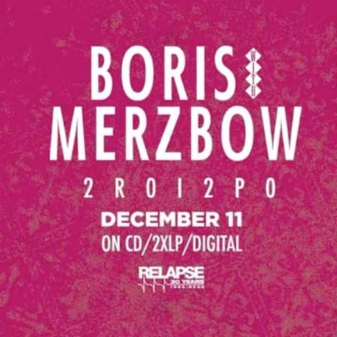 のインスタグラム：「@relapserecords Records presents 2R0I2P0, the brand new collaborative album from Boris & Merzbow.  11th dec 2020 Release. Pre-order started. Various special color vinyls on Relapse web.  Don’t miss!」