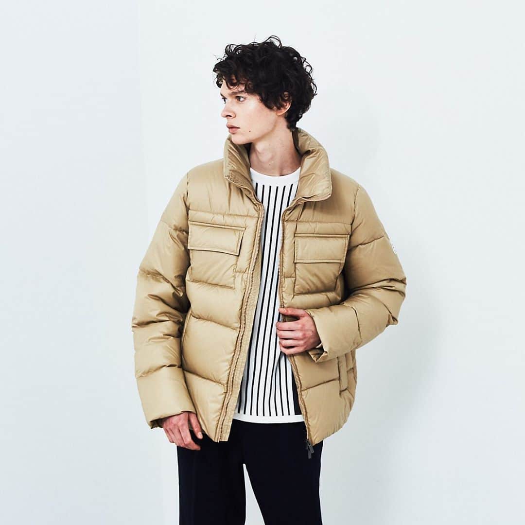 のインスタグラム：「【PYRENEX/ピレネックス】がお買い得！ 人気アイテムをピックアップしてご紹介します。少量入荷ですので、お早めに！  【PYRENEX/ピレネックス】シャイニーナイロン ダウン ジャケット/ブルゾン BASILE  抜群の保温性！顔をすっぽり覆うことができるスタンドカラーが魅力！ 滑らかなシャイニーナイロンの裏面を使用したBASILE（バジーレ）。 確かな保温性、機能性を誇る秋冬のメインアウターです。  #atstagram_m #mensfashion #fashion #instafashion #ootd #like4like #follow4follow #PYRENEX #BASILE ＃71419830003 ＃冬コーデ ＃アウター #少量入荷」