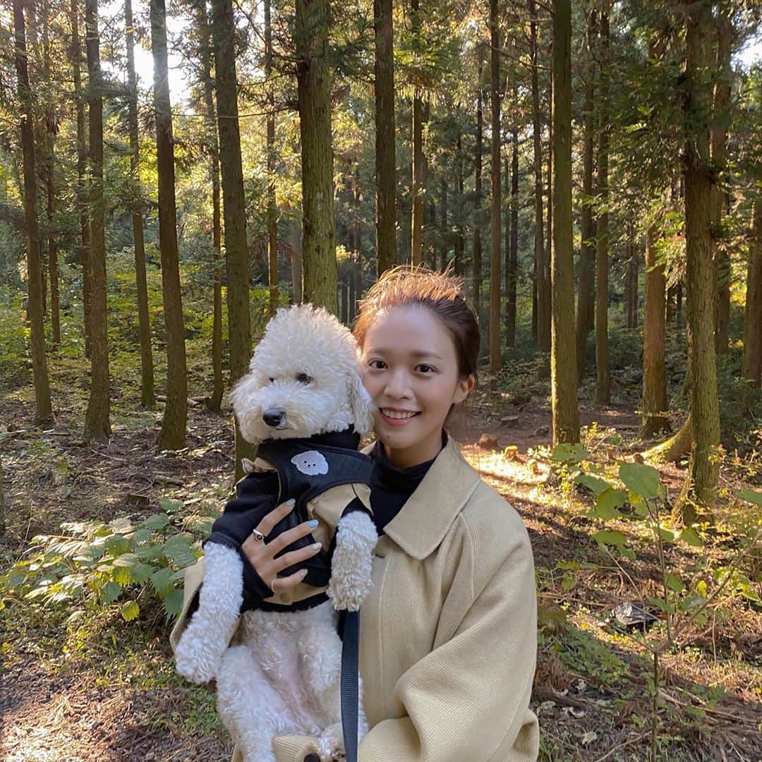 キム・ダヘのインスタグラム：「너마늘 사랑해. 🐶❤️」
